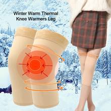 Pair Of Knee Pads Winter Warm Supplies Stretch Knitted Plush Knee Pads For Outdoor Cycling In Winter 2024 - buy cheap