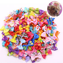 1PC Pet Flower Head  Bowknot Rubber Jewelry Hair Accessories Dog Grooming Accessories Hair Ties In Various Styles Pet Supplies 2024 - buy cheap