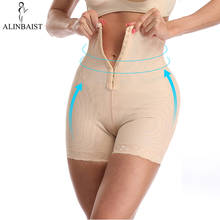 Cintura alta corpo shaper bunda levantador com controle de barriga shapewear boyshorts lingerie sexy sem costura coxa mais magro feminino mais tamanho 2024 - compre barato