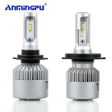 ANMINGPU 16000lm/pair 72W Led H7 Headlight Bulbs H3 H1 H4 Led Bulb 9005/HB3 9006/HB4 H8 H11 Led Fog Light CSP 12V Auto Headlamp 2024 - buy cheap