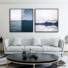 Polar Iceberg paisaje arte de la pared Poster de Pop Art pintura de la lona de la pared foto para habitación perfeccionar decoración arte 2024 - compra barato