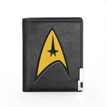 High Quality Classic Starfleet Printing Men's Wallet  Leather Purse For Men Credit Card Holder Short Male Slim Money Bags 2024 - buy cheap