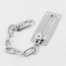 1pc Security Slide Bolt Door Chain Stainless Steel Security Slide Bolt safety Door Chain Lock Guard Keyed Padlock for Home Room 2024 - buy cheap