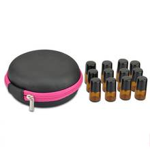 12 Bottles Round Essential Oil Storage Bag Essential Oil Organizer Case 1ml 2ml Bottle Travel Portable Nail Polish Carry Holder 2024 - buy cheap