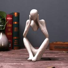 Creative Resin Statues Abstract Thinker People Statue Sculptures Figurine DIY Decoration Craft Office Home Decoration 2024 - buy cheap