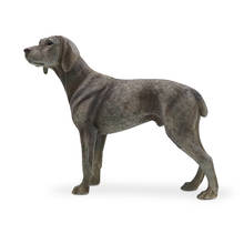 Novo modelo de cachorro de simulação, cachorro alemão, estatuetas de artesanato em miniatura para decoração de casa, artesanato, ornamento, presente de decoração 2024 - compre barato