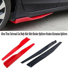 2X 45CM For Seat Leon Lbiza Skoda Octavia a5 A7 2 Rapid Hyundai Accent Solaris Car Door Side Skirt Bumper Diffuser Spoiler 2024 - buy cheap