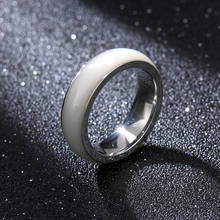 MANGOSKY6mm 316L Stainless steel Ring for Men And Women Hot Movie Rings Center Cool Green White Wide Men Ring JR2065 2024 - buy cheap