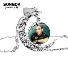 SONGDA Classic Rock Superstar  Necklace for Women Men Retro Photo Glass Cabochon Wooden Pendants Rock Musician Collection Gifts 2024 - buy cheap