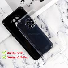 Transparent Phone Case For Oukitel C19 Silicone Caso Soft Black TPU Case For Oukitel C18 C19 C23 Pro Back Cover Phone Shell Etui 2024 - buy cheap