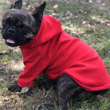 Красная рождественская одежда для собаки, худи для маленьких, для собачек-Мопсов, чихуахуа, йоркширского хлопка, одежда для домашних животных, куртка, пальто, костюм для домашних животных 2024 - купить недорого