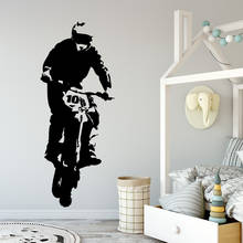 Раздражающая легкая атлетика мотоцикл соревноваться за скорость водонепроницаемые наклейки на стену декор для детской комнаты наклейка креативные наклейки 2024 - купить недорого