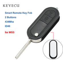 Запасной смарт-пульт дистанционного управления Keyecu, брелок для автомобильного ключа, передатчик 433 МГц, чип ID46 для MG 2011-2015 MG3 2024 - купить недорого