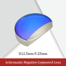 Отрицательные цементированные ахроматические линзы с диаметром 12,5 мм и фокусным расстоянием-25 мм, антиотражающее покрытие, коррекция цвета 2024 - купить недорого
