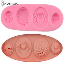 3D Skull Resin Charms Pendant Mold UV Resin Jewelry Silicone Mold Jewelry Making 2024 - buy cheap