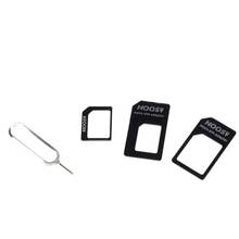 4 в 1 преобразователь Nano SIM-карты в Micro Стандартный адаптер для iPhone для Samsung 4G LTE USB беспроводной маршрутизатор 2024 - купить недорого