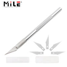 Non-Slip Metal Scalpel Knife Tools Kit Cutter Engraving Craft knives+5pcs Blades Mobile Phone PCB DIY Repair Hand Tools 2024 - buy cheap