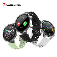Sanlepus-novo smartwatch qs8, relógio inteligente com chamadas, para homens e mulheres, à prova d'água, bracelete fitness para android, huawei e apple 2024 - compre barato