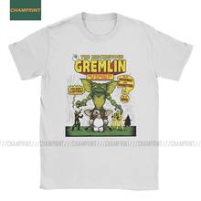 The Mischievous Gremlin Gremlins Мужская футболка Gizmo 80s Mogwai Monster, футболки с коротким рукавом, 100% хлопок, Подарочные Топы 2024 - купить недорого