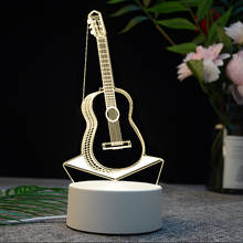 Luz de noche LED 3D con protección ocular USB, lámpara de mesa de ilusión 3D táctil inteligente creativa, regalo, decoración del hogar, lámpara de noche acrílica 2024 - compra barato
