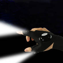 Fingerless Glove LED Flashlight Torch Outdoor Tool Fishing Camping Hiking Survival Rescue Multi Light Tool Left/Right Hand 2024 - купить недорого
