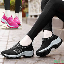 Ladies Platform Wedge Sneakers For Women Tennis Shoes Breathable Mesh Outdoor Sport Shoes Slip On Vulcanize Shoes Zapatos Mujer 2024 - buy cheap