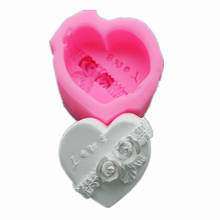 3D Heart Love Rose Flower Silicone Soap Mold Chocolate Mould Fondant Cake Molds Candle Polymer Clay Molds Crafts DIY Forms 2024 - buy cheap