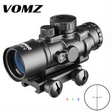 Тактический VOMZ 3.5X30 RGB лазерный прицел красный зеленый точка три-подсветкой комбо компактный оптический прицел 2024 - купить недорого