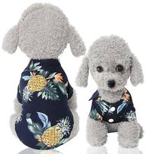Hawaii Fabric Yorkshire Terrier Clothes Pomeranian Dog Clothes Linge Pour Chien Shirt Camisa Clothes Summer Beach Clothes Vest 2024 - buy cheap