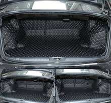 Волоконно-кожаный коврик для багажника автомобиля для subaru legacy 2015 2016 2017 2018 2019 legacy b4 автомобильные аксессуары 2024 - купить недорого