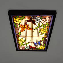 Tiffany vitrais lâmpada de parede americano pastoral criativo mural lâmpada sala estar jantar quarto barra do corredor lâmpada de parede led 2024 - compre barato