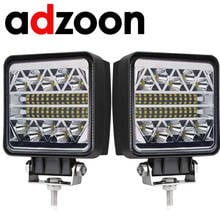 Adzoon 4 polegada 126w conduziu a luz do trabalho 10 30v 4wd 12v para fora da estrada caminhão ônibus barco luz de nevoeiro carro luz montagem 2024 - compre barato