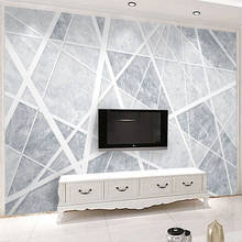 Custom Self-Adhesive Waterproof Wallpaper Modern Simple Marble Abstract Geometry Murals Living Room TV Sofa Background Stickers 2024 - buy cheap