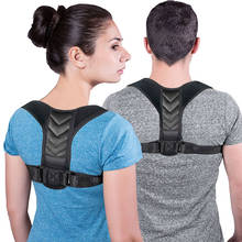 Corretor de postura ajustável para costas, cinta de apoio para clavícula, coluna, ombro, lombar, correção de postura 2024 - compre barato