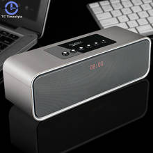 Alarm Clock Bluetooth Speaker Subwoofer Wireless Stereo Time Display Support Tf Aux Music Player Fm Radio Destktop Clocks 2024 - buy cheap