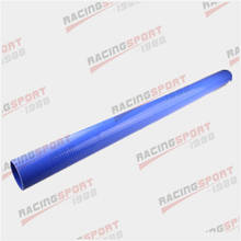 Mangueira de silicone reta para resfriamento, 1m de comprimento, intercooler azul, 1.75 " ( 44mm) 2024 - compre barato