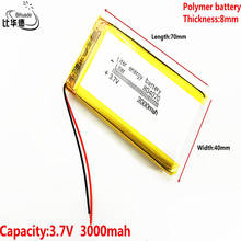 Batería de energía de litio de buena calidad de 3,7 V,3000mAH, 804070 polímero de iones de litio/Li-ion para tableta, pc, GPS,mp3,mp4 2024 - compra barato