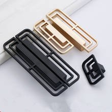 Puxadores de ouro preto para puxadores de gaveta do armário móveis armário de cozinha puxadores de porta de móveis 2024 - compre barato
