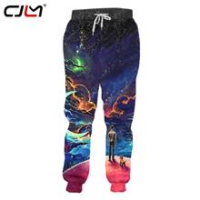 CJLM, модные мужские спортивные штаны, 3D, звездное небо, сахар, забавная уличная одежда, мужские штаны, все тело, с принтом, негабаритные брюки 2024 - купить недорого