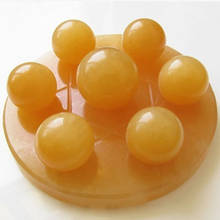 Feng Shui seven star array, bola de cristal de topacio natural + placa base de decoración 2024 - compra barato