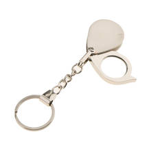 Pocket Folding Magnifier 15X Reading Magnifying Glass Loupe With Key Chain 2024 - buy cheap