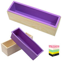 1200g Silicone Soap Mould Rectangular Toast Loaf Mold Handmade Form Soap Making Tool Supplies Wooden Box Cake Decorating Tools 2024 - buy cheap