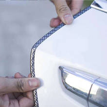 U-образный защитные щитки для края автомобильной двери для отделки, защита от царапин, защитная лента из углеродного волокна для автомобиля 2024 - купить недорого