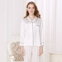 22 Momme Silk Pajamas For Women Mulberry Silk Sleepwear Lady   Long-sleeved  Real Silk Pajama Sets Plus Size  Female Nightwear 2024 - buy cheap