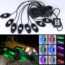 Car atmosphere Lights Controled by Bluetooth Mobile Phone App for Boat Truck SUV ATV LED Neon Light 8 pcs 2024 - buy cheap