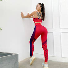 Seamless 2PCS Women Sport Suit Fitness Yoga Set High Impact Bra Hip Up Tummy Control Leggings Gym Clothing Tracksuits Sportswear 2024 - buy cheap