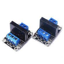 1PCS/lot  1 way solid state relay module  DC controlled AC  High level trigger 5v 12v 24v 2024 - buy cheap