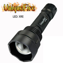 UniqueFire Professional Zoomable 1505 XRE LED Flashlight Green/Red/White Light 1 Mode For Camping Free Shipping 2024 - buy cheap