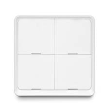 Interruptor de pared inteligente Zigbee 3,0, de 4 entradas interruptor inalámbrico, con pegatina, Control remoto de luz, compatible con Alexa y Google Home 2024 - compra barato