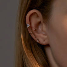 2020 Fashion 1Pc Ear Cuffs Gold Silver Color Arrow Ear Cuff Clip Earrings for Women Crystal No Piercing Fake Cartilage Earrings 2024 - buy cheap